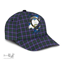 Scottish Hunter Modern Family Crest In Me Style Tartan Cap ScotsTee Shop - Tartan Plaid - scotstee.com