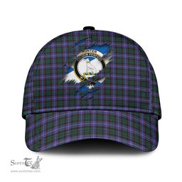 Scottish Hunter Modern Family Crest In Me Style Tartan Cap ScotsTee Shop - Tartan Plaid - scotstee.com