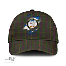 Scottish Hall Family Crest In Me Style Tartan Cap ScotsTee Shop - Tartan Plaid - scotstee.com