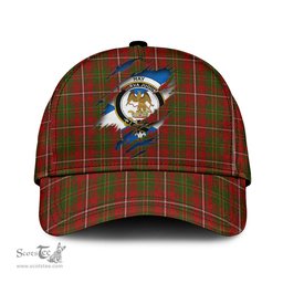 Scottish Hay Family Crest In Me Style Tartan Cap ScotsTee Shop - Tartan Plaid - scotstee.com