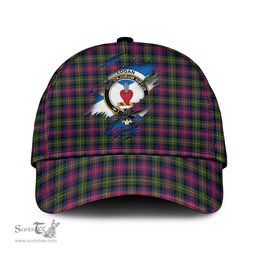 Scottish Logan Modern Family Crest In Me Style Tartan Cap ScotsTee Shop - Tartan Plaid - scotstee.com