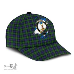 Scottish Gordon Family Crest In Me Style Tartan Cap ScotsTee Shop - Tartan Plaid - scotstee.com