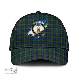 Scottish Gordon Family Crest In Me Style Tartan Cap ScotsTee Shop - Tartan Plaid - scotstee.com