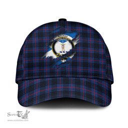 Scottish MacKay Blue Modern Family Crest In Me Style Tartan Cap ScotsTee Shop - Tartan Plaid - scotstee.com