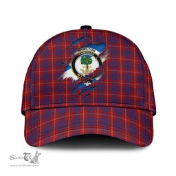 Scottish Hamilton Family Crest In Me Style Tartan Cap ScotsTee Shop - Tartan Plaid - scotstee.com