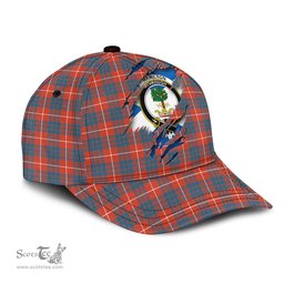 Scottish Hamilton Ancient Family Crest In Me Style Tartan Cap ScotsTee Shop - Tartan Plaid - scotstee.com