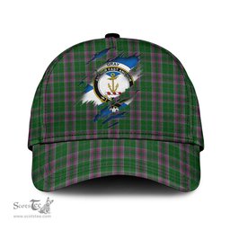 Scottish Gray Hunting Family Crest In Me Style Tartan Cap ScotsTee Shop - Tartan Plaid - scotstee.com