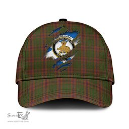 Scottish MacGillivray Hunting Family Crest In Me Style Tartan Cap ScotsTee Shop - Tartan Plaid - scotstee.com