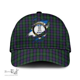 Scottish MacCallum Family Crest In Me Style Tartan Cap ScotsTee Shop - Tartan Plaid - scotstee.com