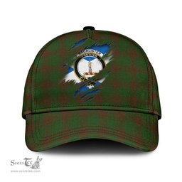 Scottish MacAlister of Glenbarr Hunting Family Crest In Me Style Tartan Cap ScotsTee Shop - Tartan Plaid - scotstee.com