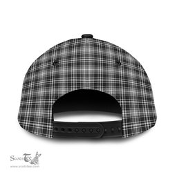 Scottish MacLean Black and White Family Crest In Me Style Tartan Cap ScotsTee Shop - Tartan Plaid - scotstee.com