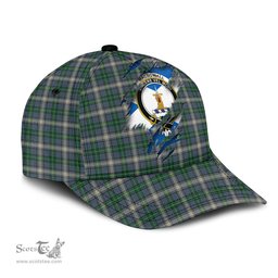 Scottish MacDowall Family Crest In Me Style Tartan Cap ScotsTee Shop - Tartan Plaid - scotstee.com