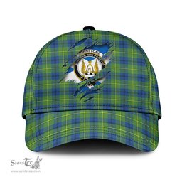 Scottish Johnstone Ancient Family Crest In Me Style Tartan Cap ScotsTee Shop - Tartan Plaid - scotstee.com