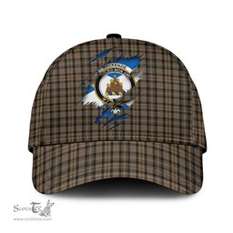Scottish MacKenzie Hunting Family Crest In Me Style Tartan Cap ScotsTee Shop - Tartan Plaid - scotstee.com