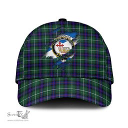 Scottish MacDonald of the Isles Hunting Modern Family Crest In Me Style Tartan Cap ScotsTee Shop - Tartan Plaid - scotstee.com