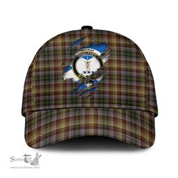 Scottish MacKay of Strathnaver Family Crest In Me Style Tartan Cap ScotsTee Shop - Tartan Plaid - scotstee.com