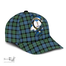 Scottish MacKay Ancient Family Crest In Me Style Tartan Cap ScotsTee Shop - Tartan Plaid - scotstee.com