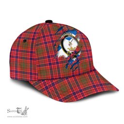 Scottish Lumsden Modern Family Crest In Me Style Tartan Cap ScotsTee Shop - Tartan Plaid - scotstee.com