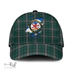 Scottish Kelly of Sleat Hunting Family Crest In Me Style Tartan Cap ScotsTee Shop - Tartan Plaid - scotstee.com