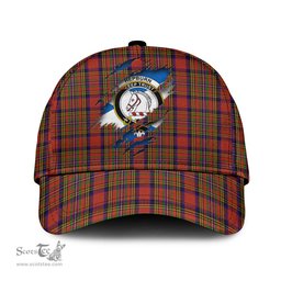 Scottish Hepburn Family Crest In Me Style Tartan Cap ScotsTee Shop - Tartan Plaid - scotstee.com