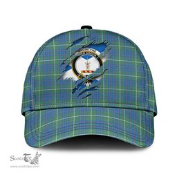 Scottish MacIntyre Hunting Ancient Family Crest In Me Style Tartan Cap ScotsTee Shop - Tartan Plaid - scotstee.com