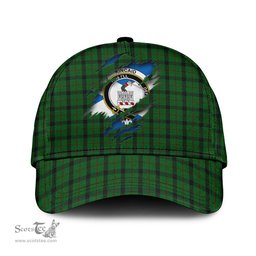 Scottish Kincaid Family Crest In Me Style Tartan Cap ScotsTee Shop - Tartan Plaid - scotstee.com