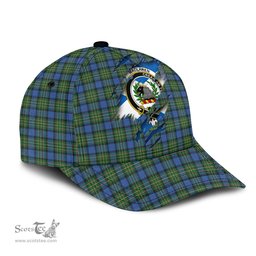 Scottish MacLaren Ancient Family Crest In Me Style Tartan Cap ScotsTee Shop - Tartan Plaid - scotstee.com