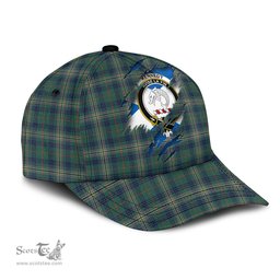 Scottish Kennedy Modern Family Crest In Me Style Tartan Cap ScotsTee Shop - Tartan Plaid - scotstee.com