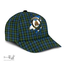 Scottish MacKenzie Family Crest In Me Style Tartan Cap ScotsTee Shop - Tartan Plaid - scotstee.com