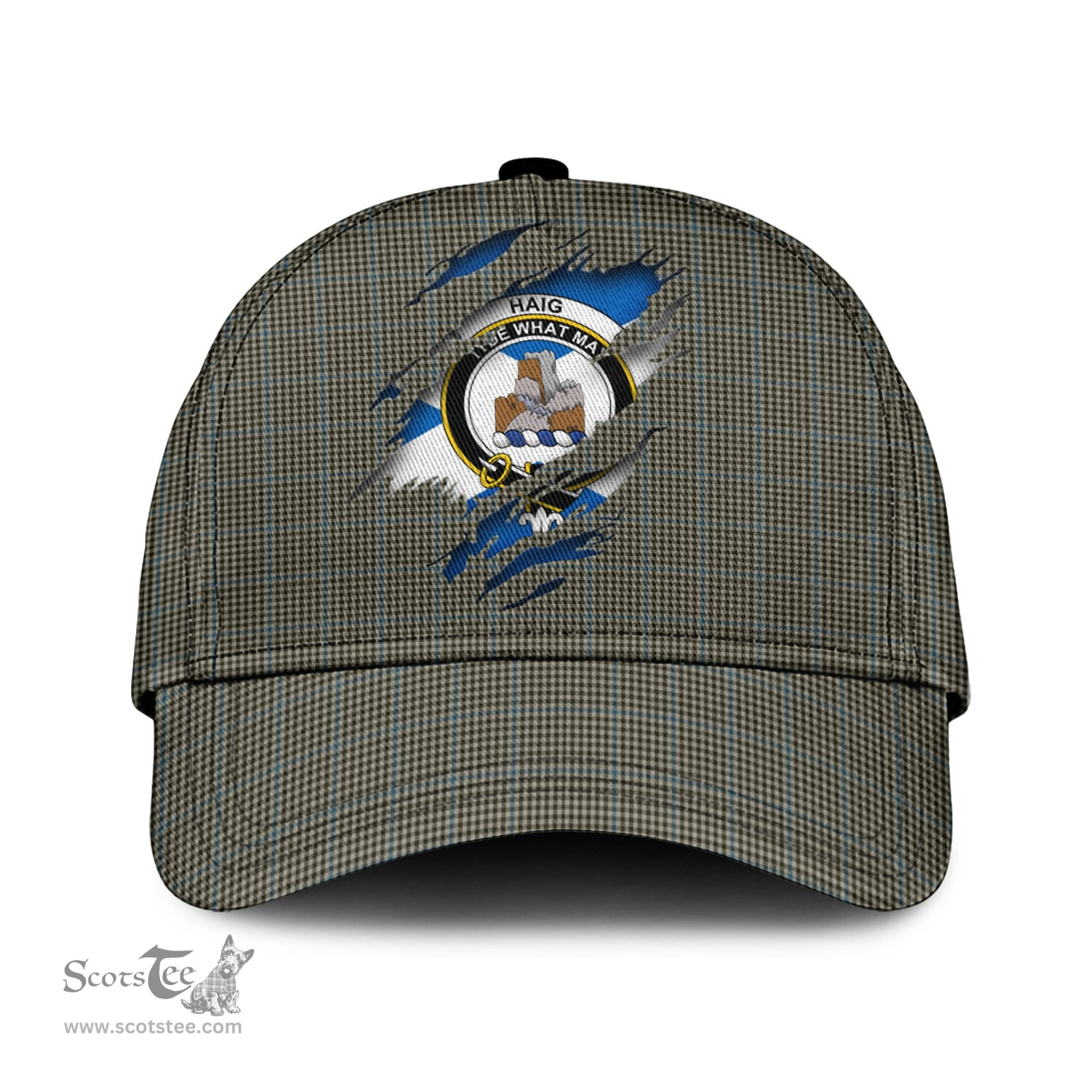 Scottish Haig Family Crest In Me Style Tartan Cap ScotsTee Shop - Tartan Plaid - scotstee.com