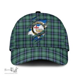 Scottish MacDonald of the Isles Hunting Ancient Family Crest In Me Style Tartan Cap ScotsTee Shop - Tartan Plaid - scotstee.com