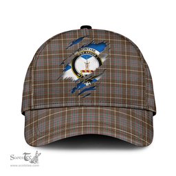 Scottish MacIntyre Hunting Weathered Family Crest In Me Style Tartan Cap ScotsTee Shop - Tartan Plaid - scotstee.com