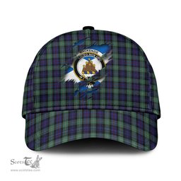 Scottish MacKenzie Hunting Green Family Crest In Me Style Tartan Cap ScotsTee Shop - Tartan Plaid - scotstee.com