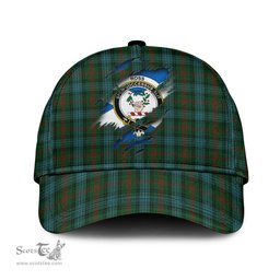 Scottish Ross Hunting Family Crest In Me Style Tartan Cap ScotsTee Shop - Tartan Plaid - scotstee.com
