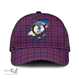 Scottish Montgomery Modern Family Crest In Me Style Tartan Cap ScotsTee Shop - Tartan Plaid - scotstee.com