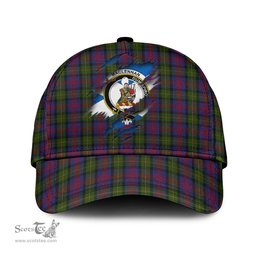 Scottish MacLennan Family Crest In Me Style Tartan Cap ScotsTee Shop - Tartan Plaid - scotstee.com