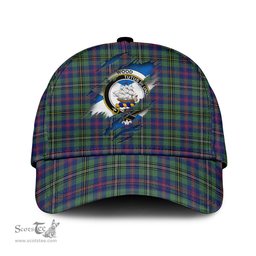 Scottish Wood Modern Family Crest In Me Style Tartan Cap ScotsTee Shop - Tartan Plaid - scotstee.com