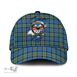 Scottish MacLeod of Harris Ancient Family Crest In Me Style Tartan Cap ScotsTee Shop - Tartan Plaid - scotstee.com