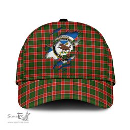 Scottish Pollock Modern Family Crest In Me Style Tartan Cap ScotsTee Shop - Tartan Plaid - scotstee.com