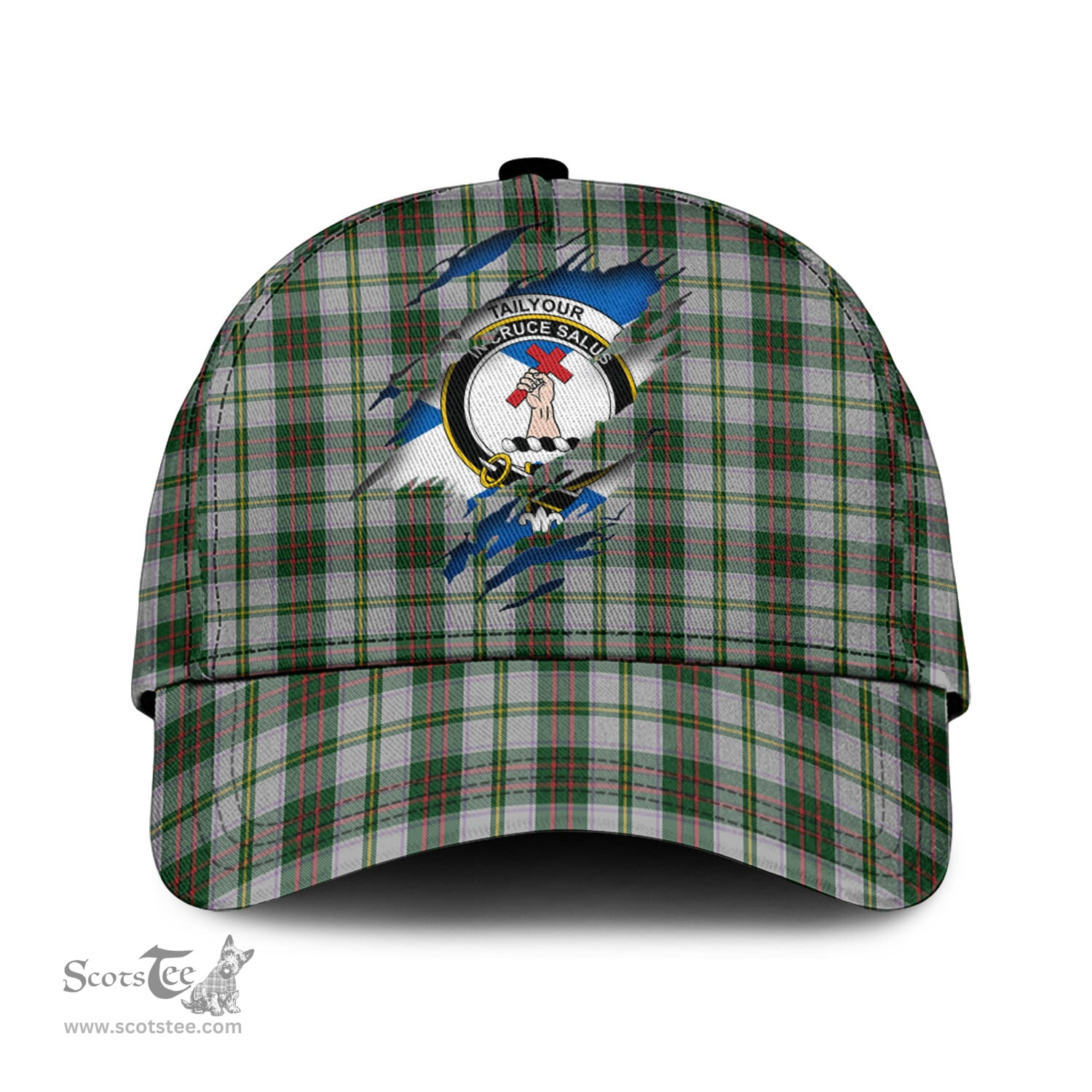 Scottish Taylor Dress Family Crest In Me Style Tartan Cap ScotsTee Shop - Tartan Plaid - scotstee.com