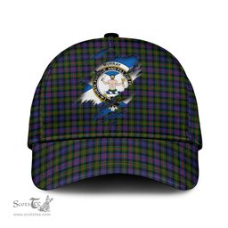 Scottish Murray of Atholl Modern Family Crest In Me Style Tartan Cap ScotsTee Shop - Tartan Plaid - scotstee.com