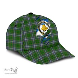 Scottish Pringle Family Crest In Me Style Tartan Cap ScotsTee Shop - Tartan Plaid - scotstee.com
