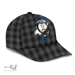 Scottish Stewart Mourning Family Crest In Me Style Tartan Cap ScotsTee Shop - Tartan Plaid - scotstee.com