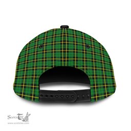 Scottish Wallace Hunting Green Family Crest In Me Style Tartan Cap ScotsTee Shop - Tartan Plaid - scotstee.com