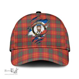 Scottish MacNab Ancient Family Crest In Me Style Tartan Cap ScotsTee Shop - Tartan Plaid - scotstee.com