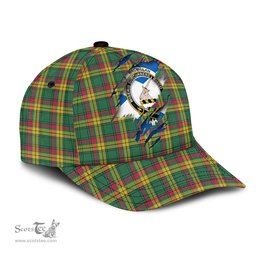 Scottish MacMillan Old Ancient Family Crest In Me Style Tartan Cap ScotsTee Shop - Tartan Plaid - scotstee.com