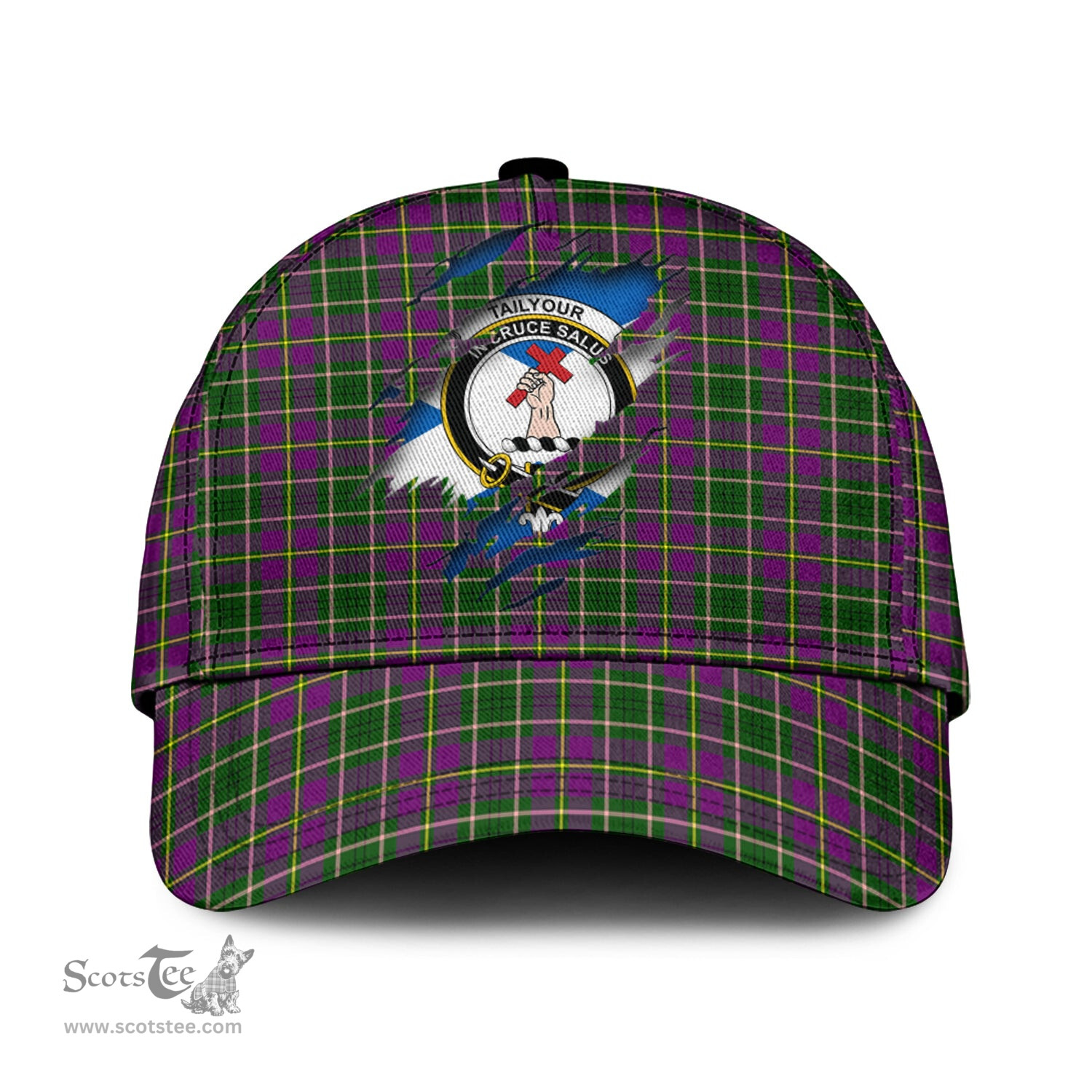 Scottish Taylor Family Crest In Me Style Tartan Cap ScotsTee Shop - Tartan Plaid - scotstee.com