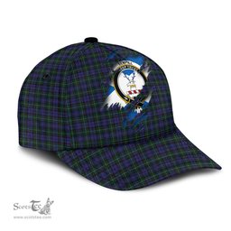 Scottish Sempill Family Crest In Me Style Tartan Cap ScotsTee Shop - Tartan Plaid - scotstee.com