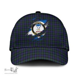 Scottish Sempill Family Crest In Me Style Tartan Cap ScotsTee Shop - Tartan Plaid - scotstee.com