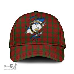 Scottish MacQuarrie Family Crest In Me Style Tartan Cap ScotsTee Shop - Tartan Plaid - scotstee.com